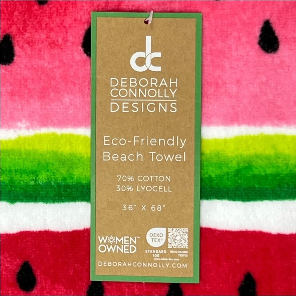 Deborah Connelly - ‘Watermelon’ Beach Towel. NWT. Firm! Last one!